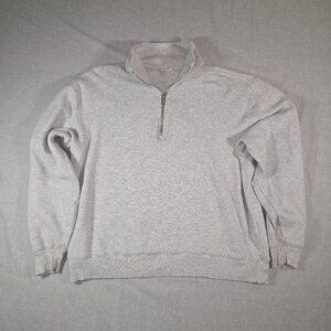 John Gaft 1/4 Zip Waffle Sweater - Grey